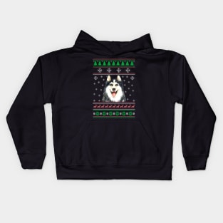 Cute Siberian Husky Dog Lover Ugly Christmas Sweater For Women And Men Funny Gifts Kids Hoodie